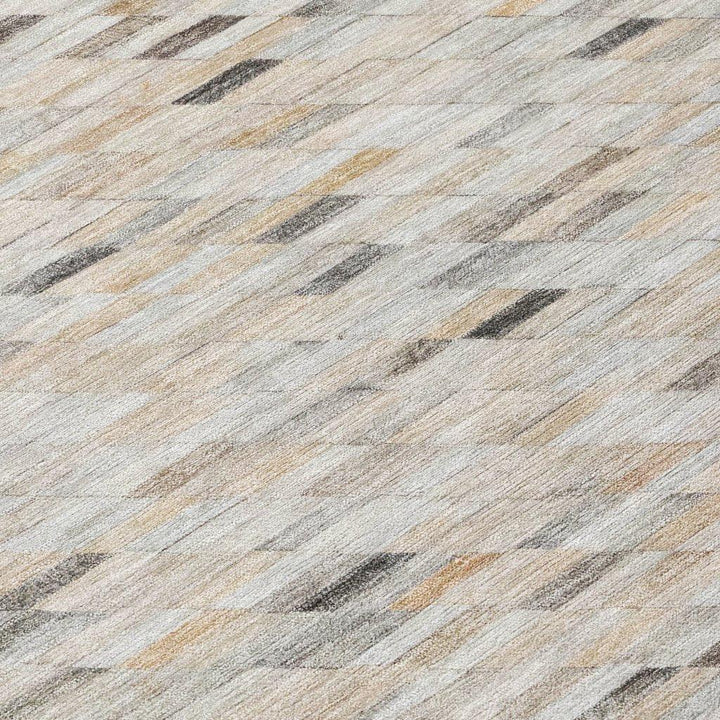 Ruzenth Ivory Washable Indoor - Outdoor Rug - LOOMLAN - LOOMLAN Rugs - Outdoor Rugs