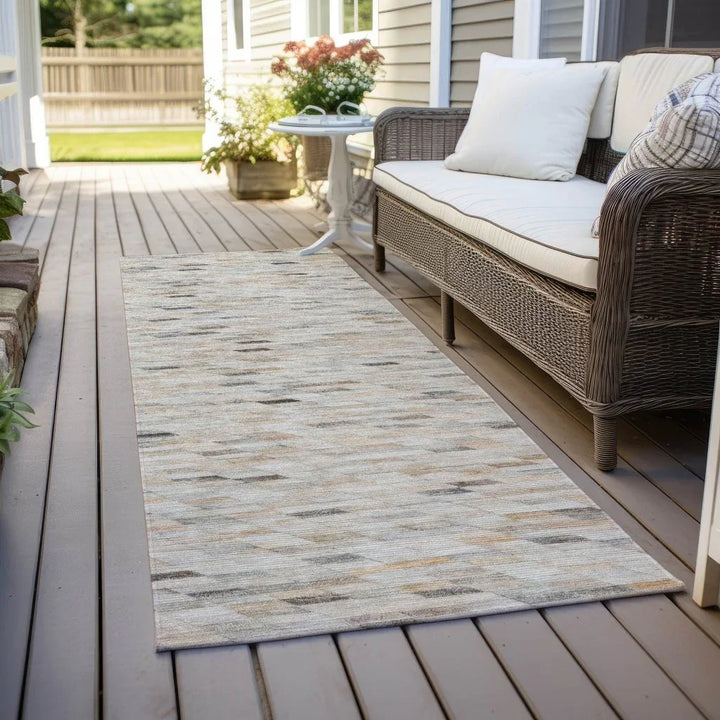 Ruzenth Ivory Washable Indoor - Outdoor Rug - LOOMLAN - LOOMLAN Rugs - Outdoor Rugs