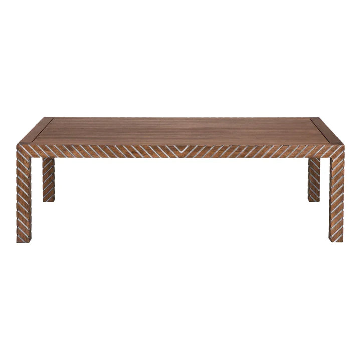 Ryder Wooden Brown Coffee Table - LOOMLAN - Noir - Coffee Tables