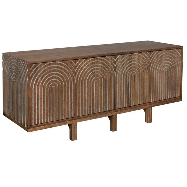 Ryder Wooden Brown Sideboard - LOOMLAN - Noir - Sideboards