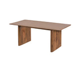 Melgren Reddish Brown Wooden Rectangular Dining Table