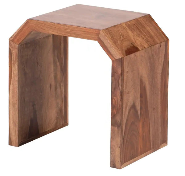 Doxon Natural Wooden Square Accent Table