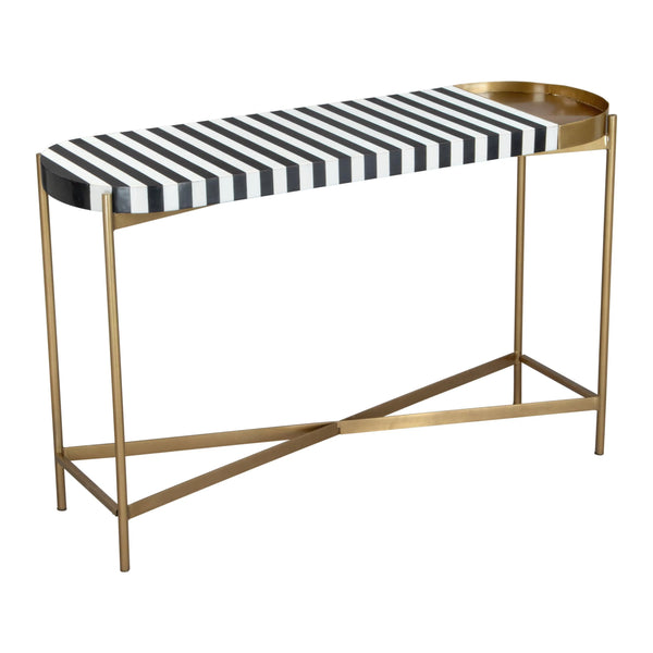 Saber Console Table Gold Console Tables LOOMLAN By Zuo Modern