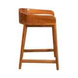 Saddle Linen Counter Stool-Counter Stools-Furniture Classics-LOOMLAN