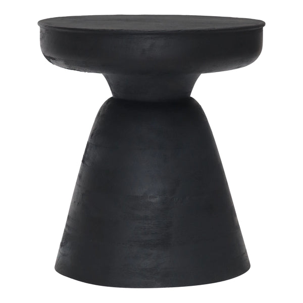 Sage Table Stool Matte Black Side Tables LOOMLAN By Zuo Modern