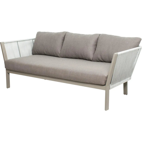 Saint Helena 3 Piece Lounge Set - Light Gray Outdoor-Outdoor Lounge Sets-Seasonal Living-LOOMLAN