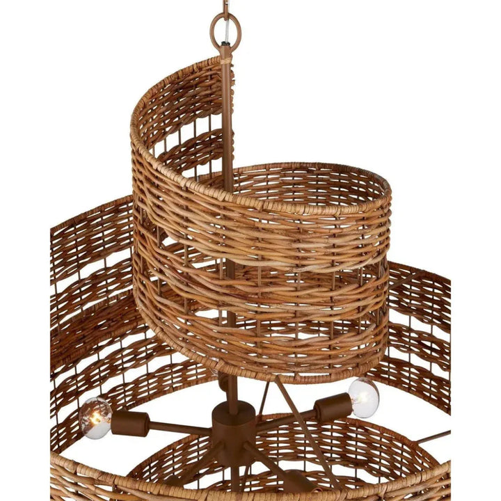 Saisei Medium Chandelier - LOOMLAN - Currey & Co - Chandeliers