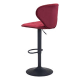 Salem Bar Chair Red Bar Stools LOOMLAN By Zuo Modern