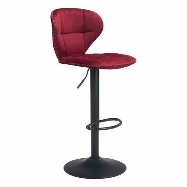 Salem Bar Chair Red Bar Stools LOOMLAN By Zuo Modern