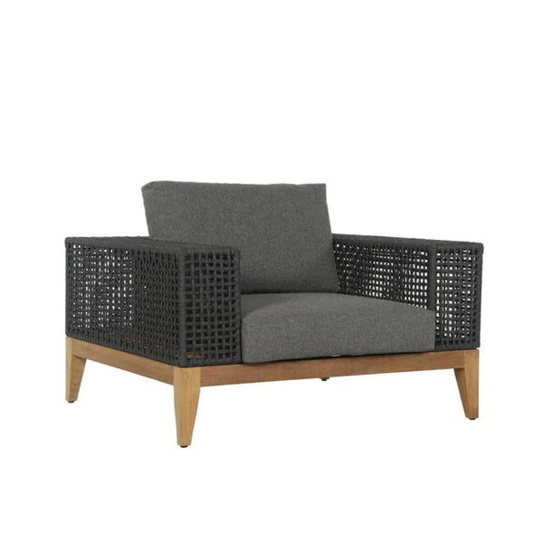 Salerno Fabric Outdoor Armchair-Outdoor Lounge Chairs-SUNPAN-Gracebay Grey-LOOMLAN