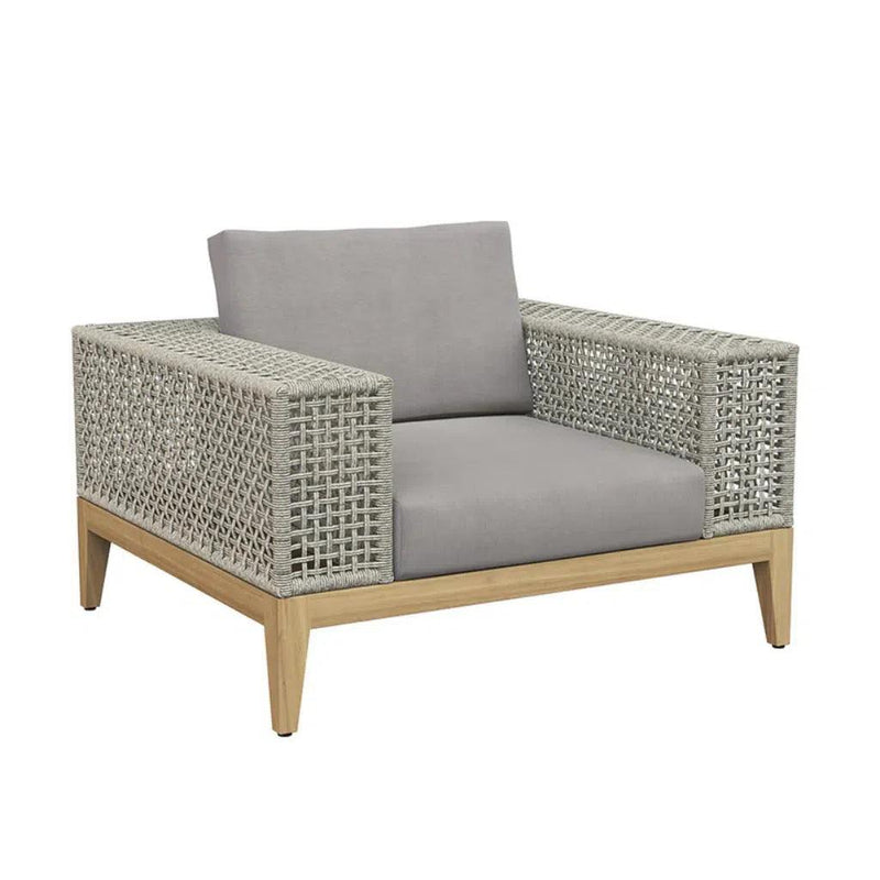 Salerno Fabric Outdoor Armchair-Outdoor Lounge Chairs-SUNPAN-Palazzo Taupe-LOOMLAN