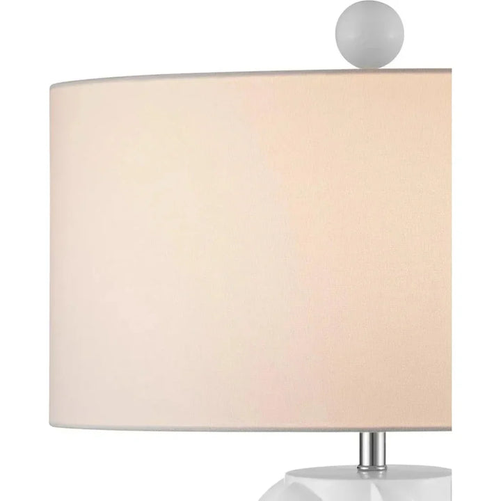 Salizzole Composite White Table Lamp - LOOMLAN - Currey & Co - Table Lamps