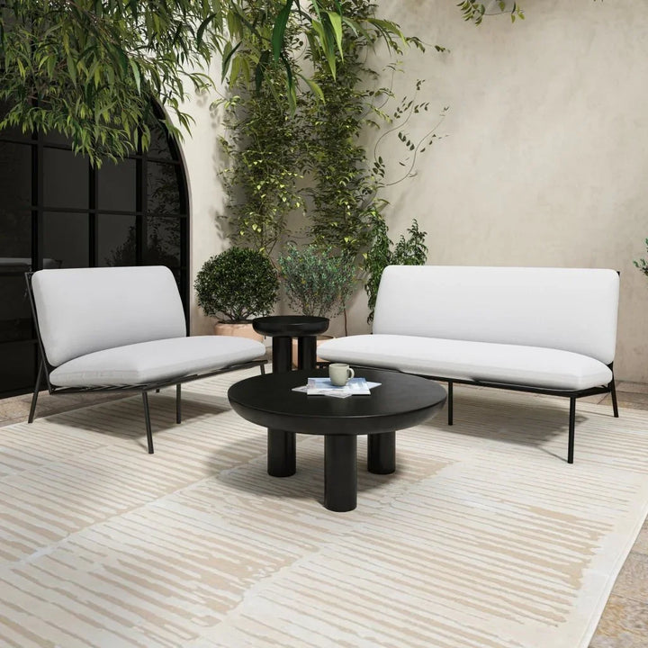 Salma Olefin Fabric Outdoor Sofa - LOOMLAN - Moe's Home - Outdoor Sofas & Loveseats