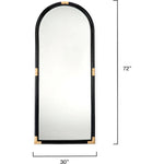 Saltwater Rattan d Vertical Floor Mirror