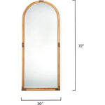 Saltwater Rattan d Vertical Floor Mirror