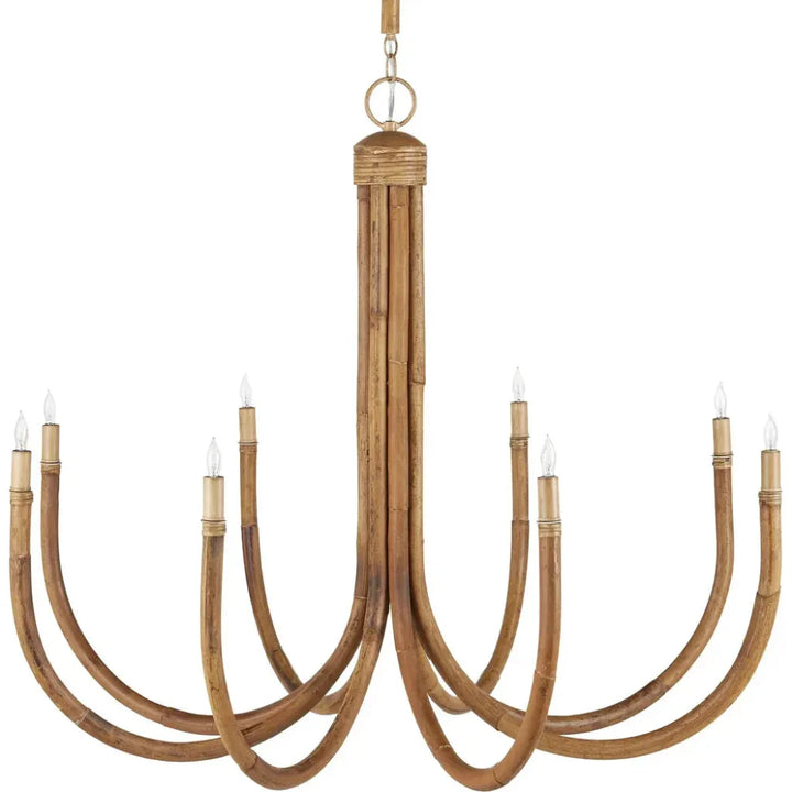 Samsara Rattan Chandelier - LOOMLAN - Currey & Co - Chandeliers