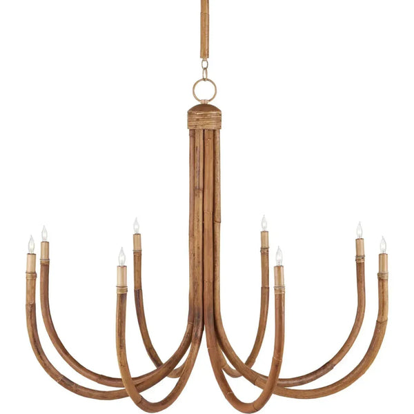 Samsara Rattan Chandelier - LOOMLAN - Currey & Co - Chandeliers