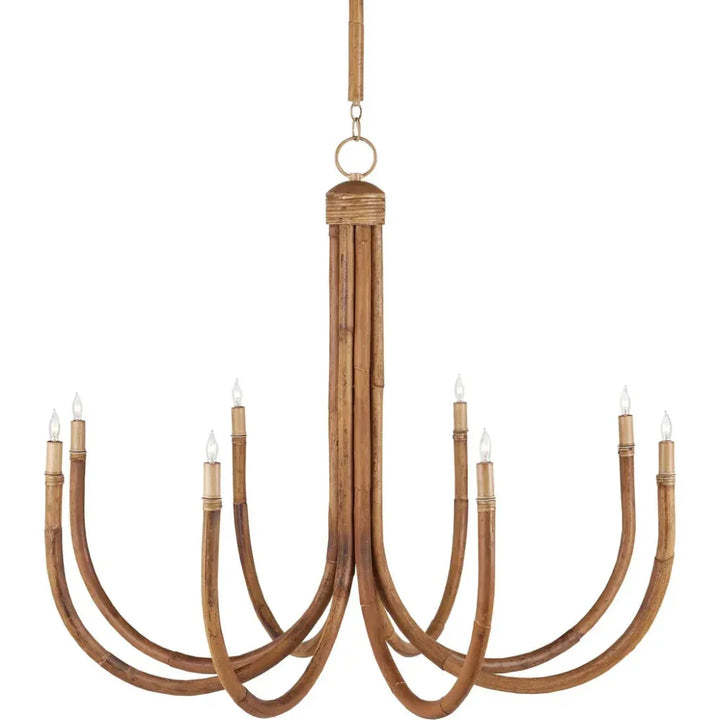 Samsara Rattan Chandelier - LOOMLAN - Currey & Co - Chandeliers