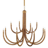 Samsara Rattan Made Large Chandelier