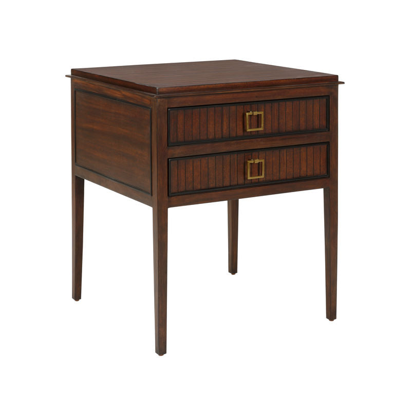 San Remo Wood Crafted Chest-Chests-Chelsea House-Dark Brown-LOOMLAN