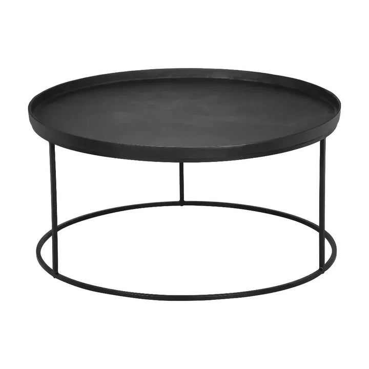 Sana Aluminum Topped Round Coffee Table - LOOMLAN - Urbia - Coffee Tables