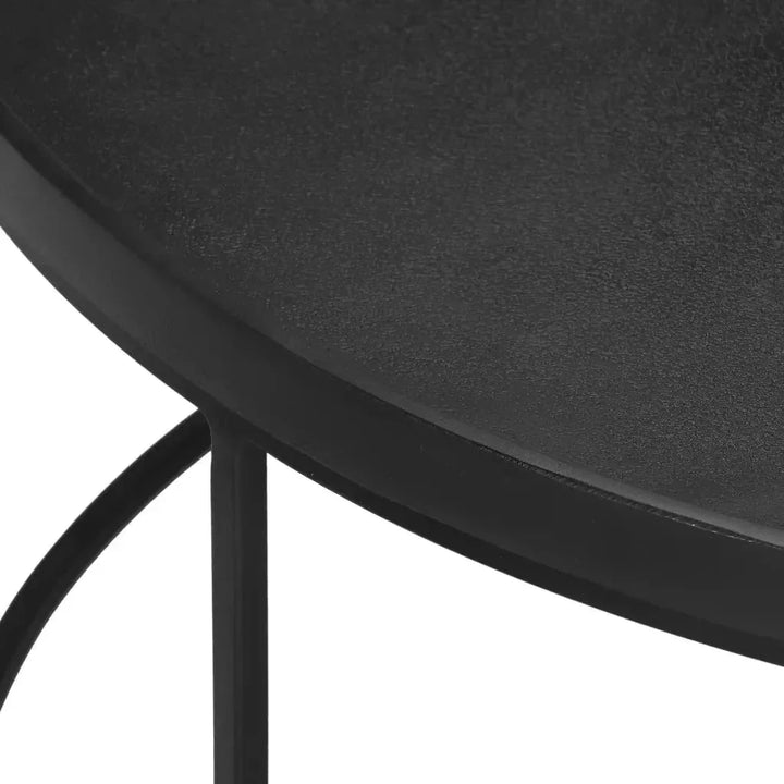 Sana Aluminum Topped Round Coffee Table - LOOMLAN - Urbia - Coffee Tables