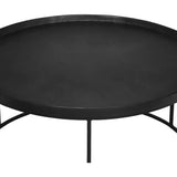 Sana Aluminum Topped Round Coffee Table-Coffee Tables-Urbia-LOOMLAN