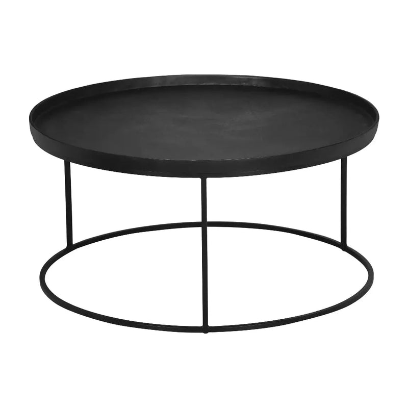 Sana Aluminum Topped Round Coffee Table-Coffee Tables-Urbia-LOOMLAN