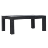 Sanibel Raffia Warpped Rectangular Coffee Table-Coffee Tables-Chelsea House-Black-LOOMLAN