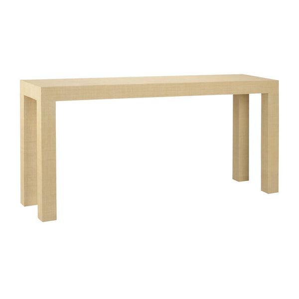 Sanibel Raffia Wrapped Classic Console Table-Console Tables-Chelsea House-Natural-Small-LOOMLAN