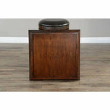 Santa Fe Dark Brown Finish Ottoman Tray