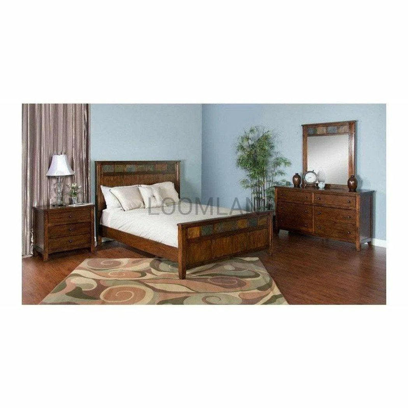 Santa Fe Finish Petite Dresser - Dark Brown