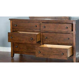 Santa Fe Finish Petite Dresser - Dark Brown