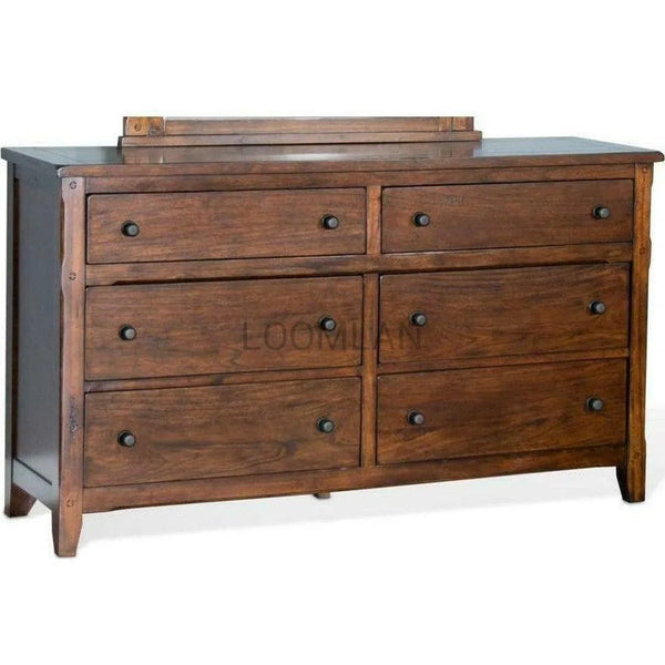 Santa Fe Petite Dresser (Mirror not included) Dressers LOOMLAN By Sunny D