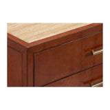 Santino 3 Drawer Brown Chest-Chests-Chelsea House-LOOMLAN