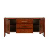 Santino Leather Covered Brown Buffet-Buffets-Chelsea House-LOOMLAN