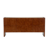 Santino Leather Covered Brown Buffet-Buffets-Chelsea House-LOOMLAN