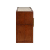 Santino Leather Covered Brown Buffet-Buffets-Chelsea House-LOOMLAN