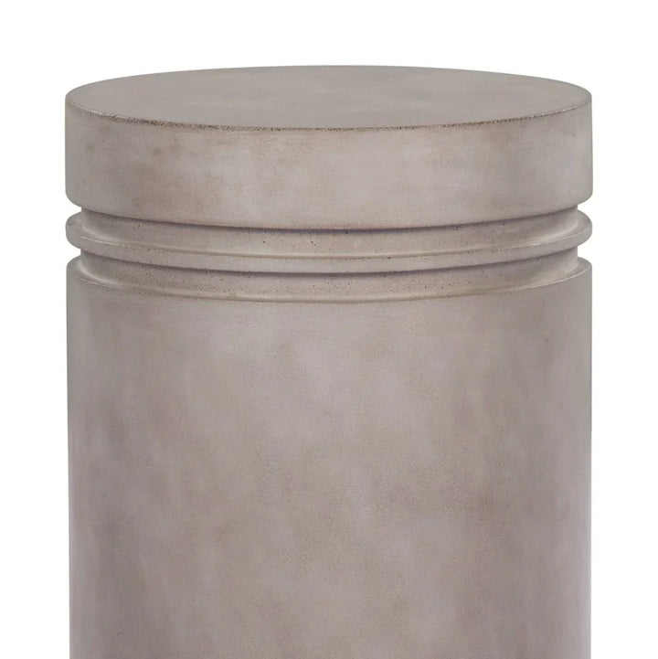 Santori Double Ring Concrete Patio Accent Table - LOOMLAN - Seasonal Living - Outdoor Side Tables