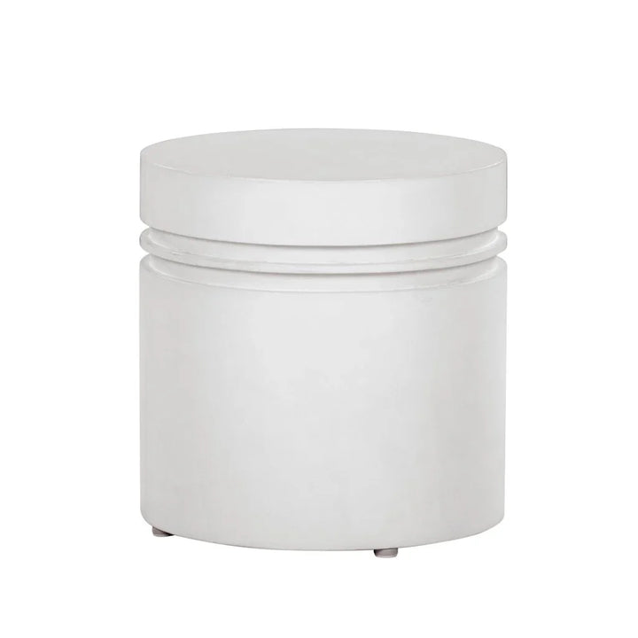 Santori Double Ring Concrete Patio Accent Table - LOOMLAN - Seasonal Living - Outdoor Side Tables