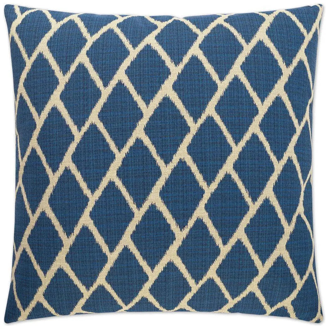 Sanur Blue Throw Pillow With Insert