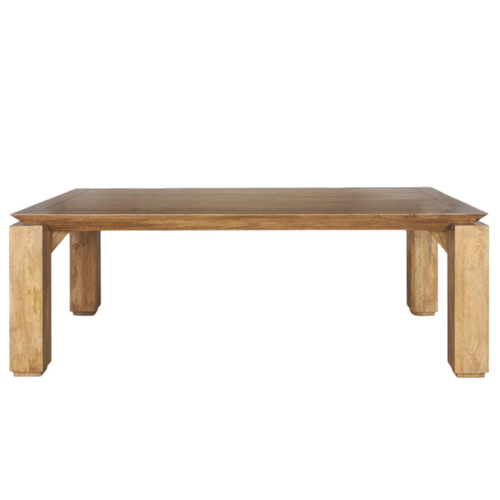 Sapphira Wooden Rectangular Dining Table-Dining Tables-Mercana-LOOMLAN