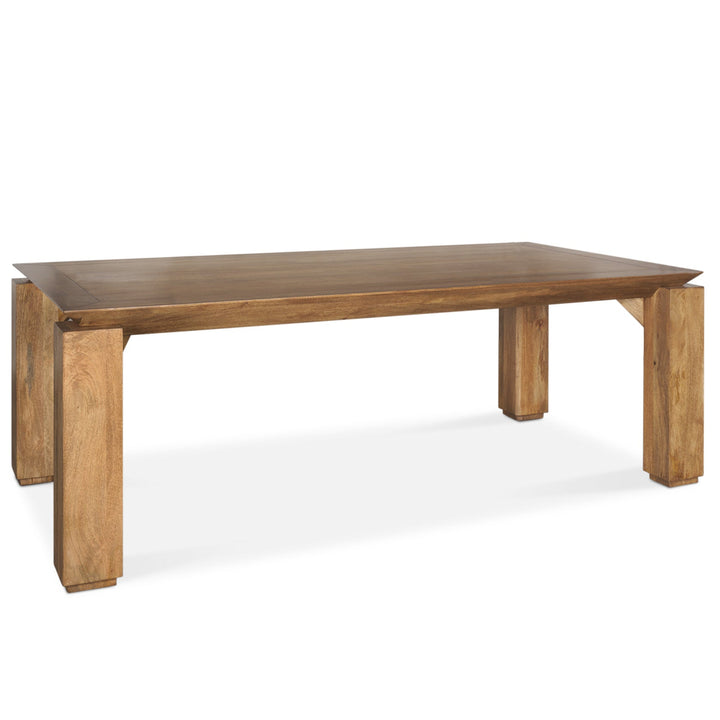 Sapphira Wooden Rectangular Dining Table-Dining Tables-Mercana-LOOMLAN