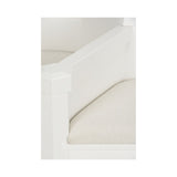 Saratoga High Central Pillar White Settee-Bedroom Benches-Chelsea House-LOOMLAN