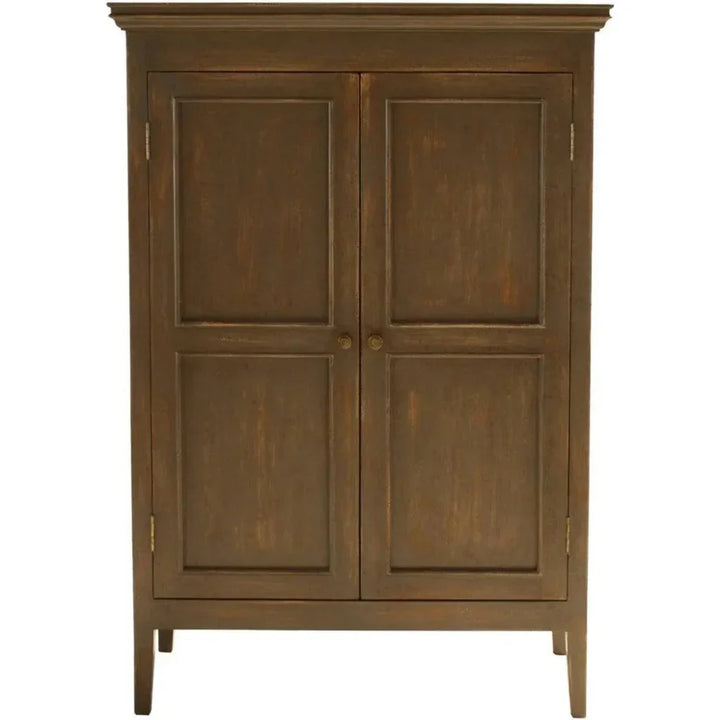 Solid Wood Armoire Sardinia Natural Brown - LOOMLAN - Peninsula Home - Sideboards