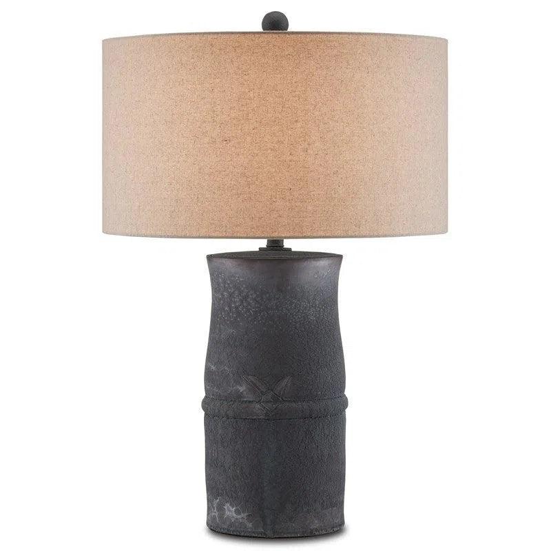 Satin Dark Gray Croft Table Lamp Barry Goralnick