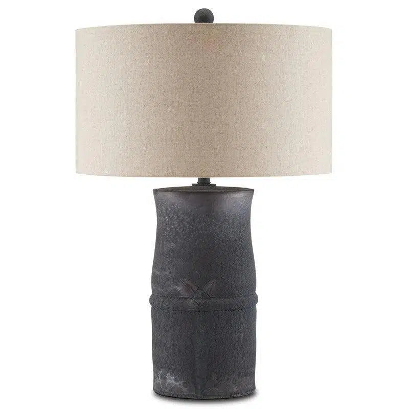 Satin Dark Gray Croft Table Lamp Barry Goralnick