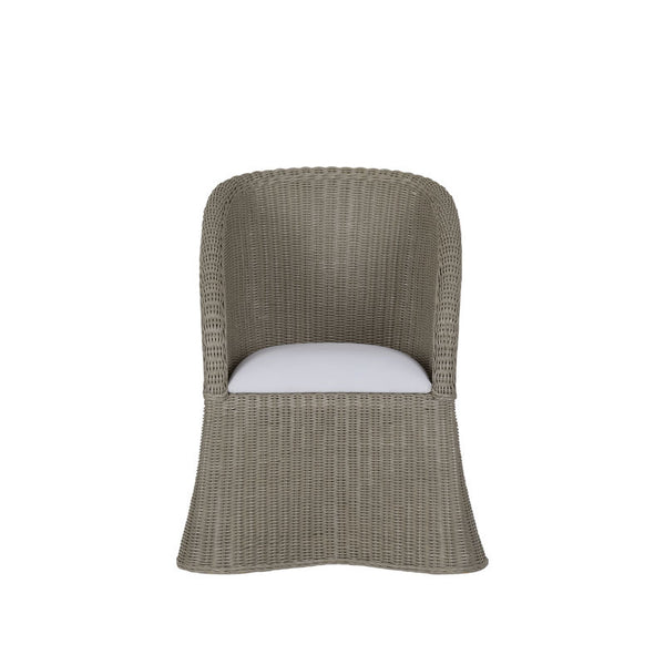 Savannah Gray Wash Wicker Made Tub Chair-Club Chairs-Wildwood-LOOMLAN