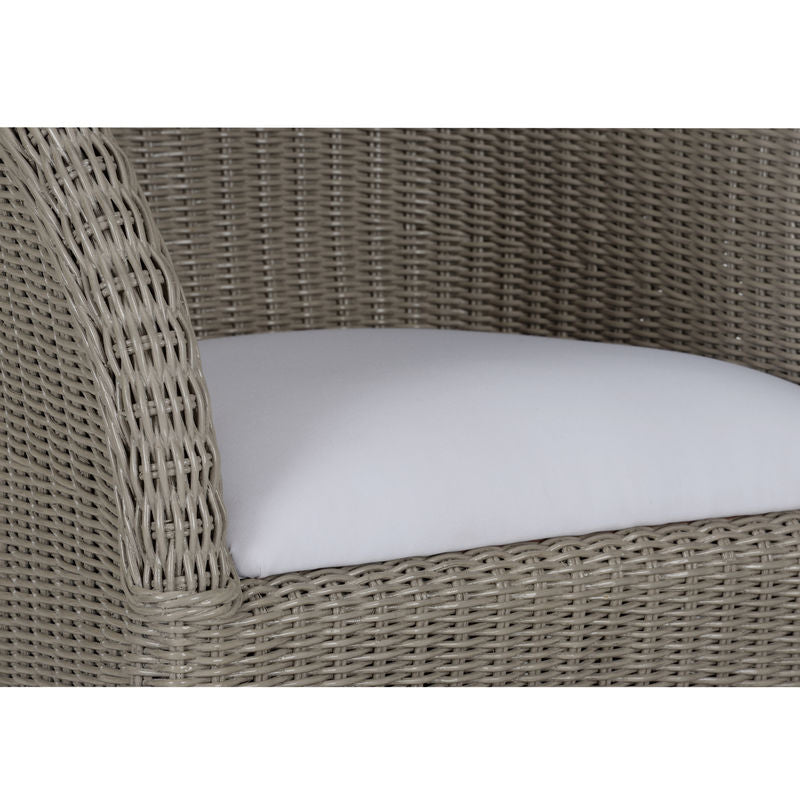 Savannah Gray Wash Wicker Made Tub Chair-Club Chairs-Wildwood-LOOMLAN