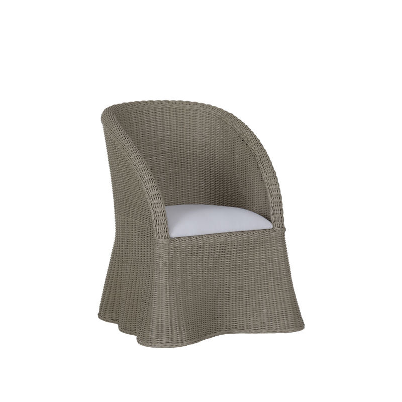 Savannah Gray Wash Wicker Made Tub Chair-Club Chairs-Wildwood-LOOMLAN